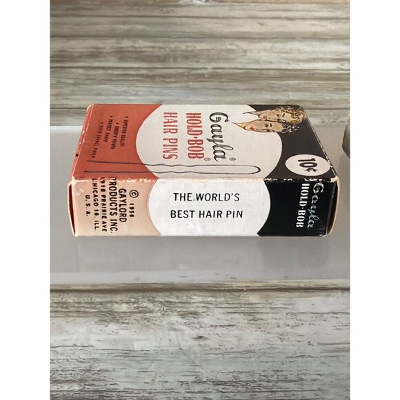 Vintage Hair Pin Lot - Gayla Hold-Bob & WWII Invisible Pins Lot of 2 - Picture 6 of 12